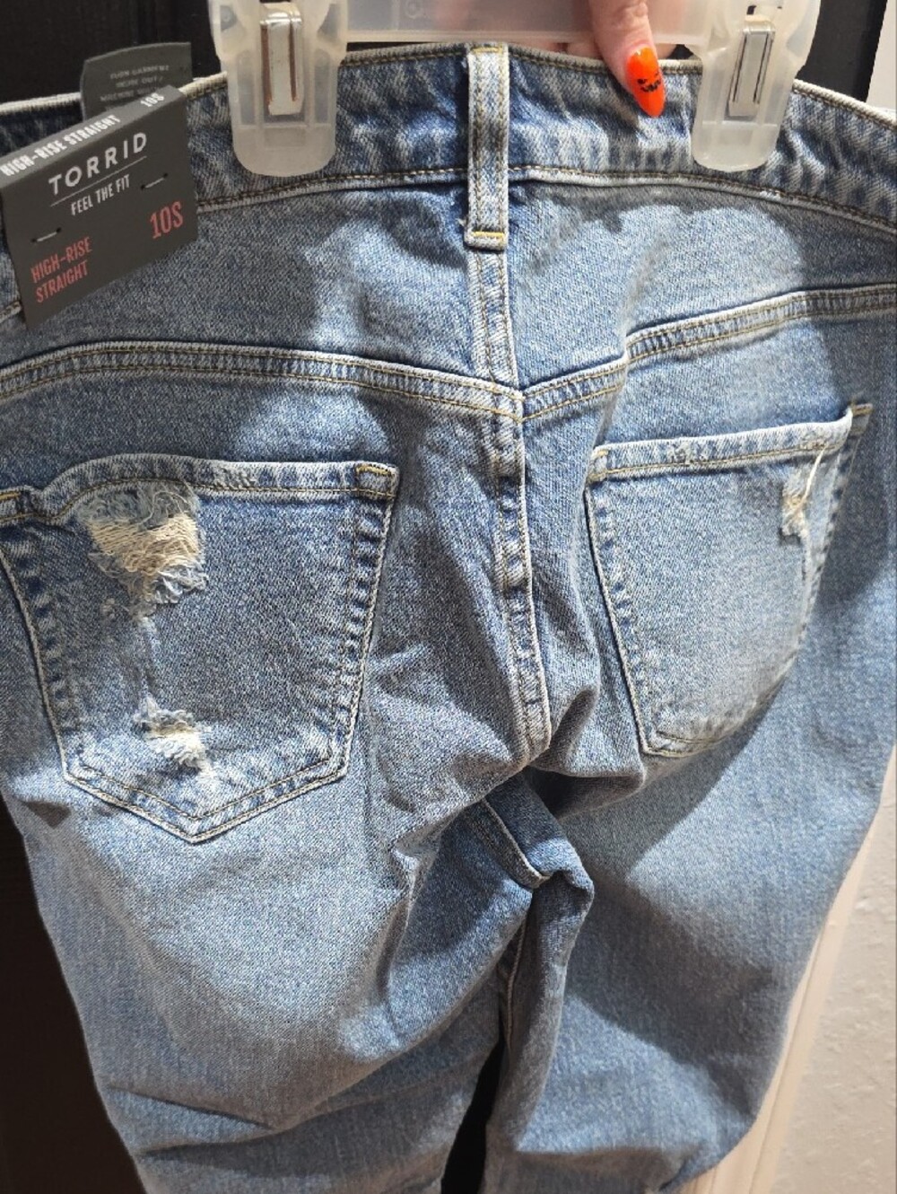 torrid Light Blue Ripped Jeans - Picture 4 of 4